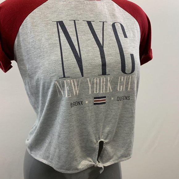 Ardene Women’s Grey New York City Bronx Queens Red - Picture 4 of 4